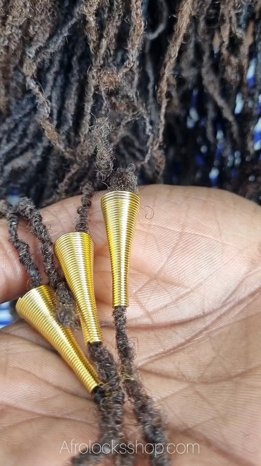 50 x bijoux cônes petites locks tresses-SQ5704744