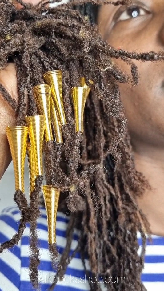 50 x bijoux cônes petites locks tresses-SQ5704744