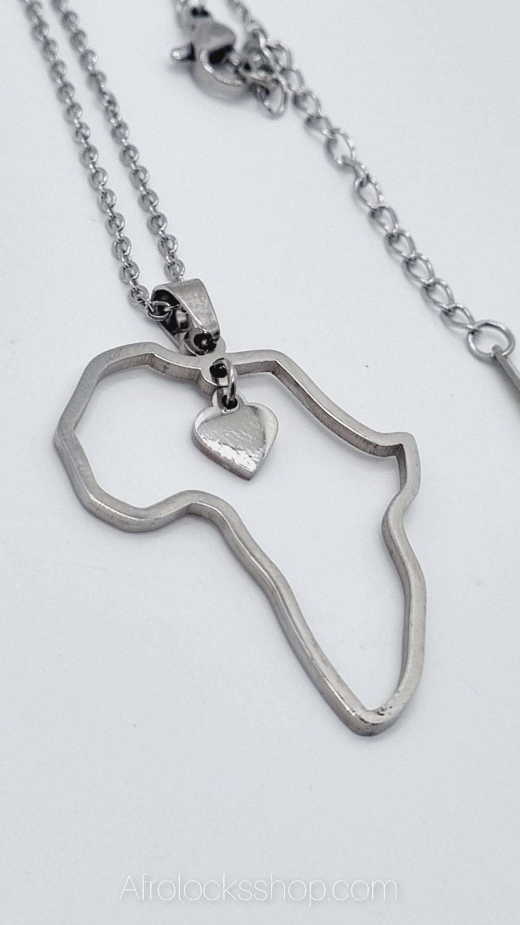 Chaîne Afrique coeur plaqué or ou argent-SQ1594731