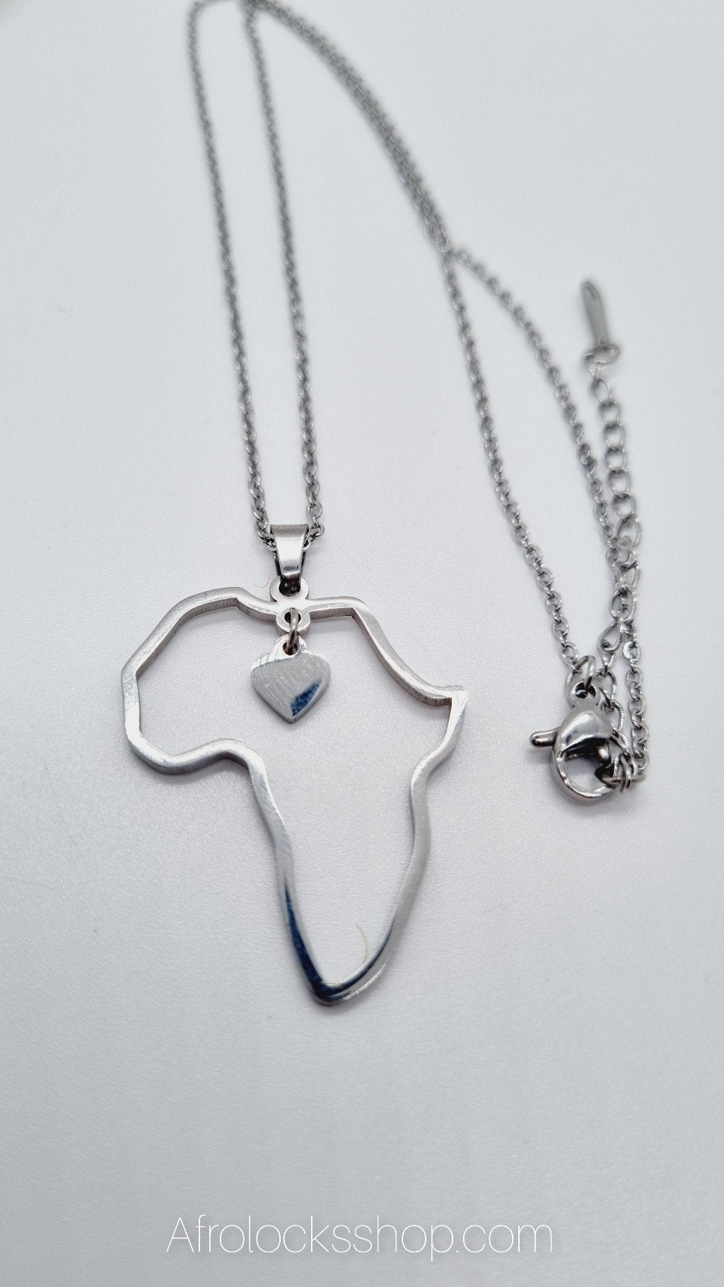 Chaîne Afrique coeur plaqué or ou argent-SQ1594731