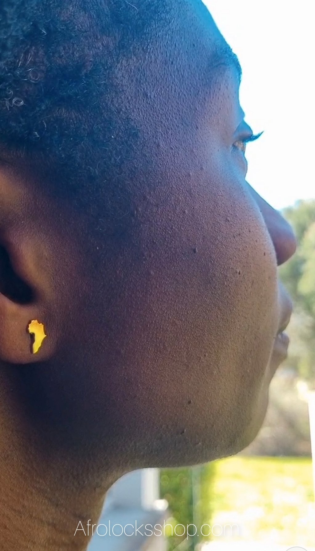 Puces d'oreilles africaines plaqué 18K-SQ1584725