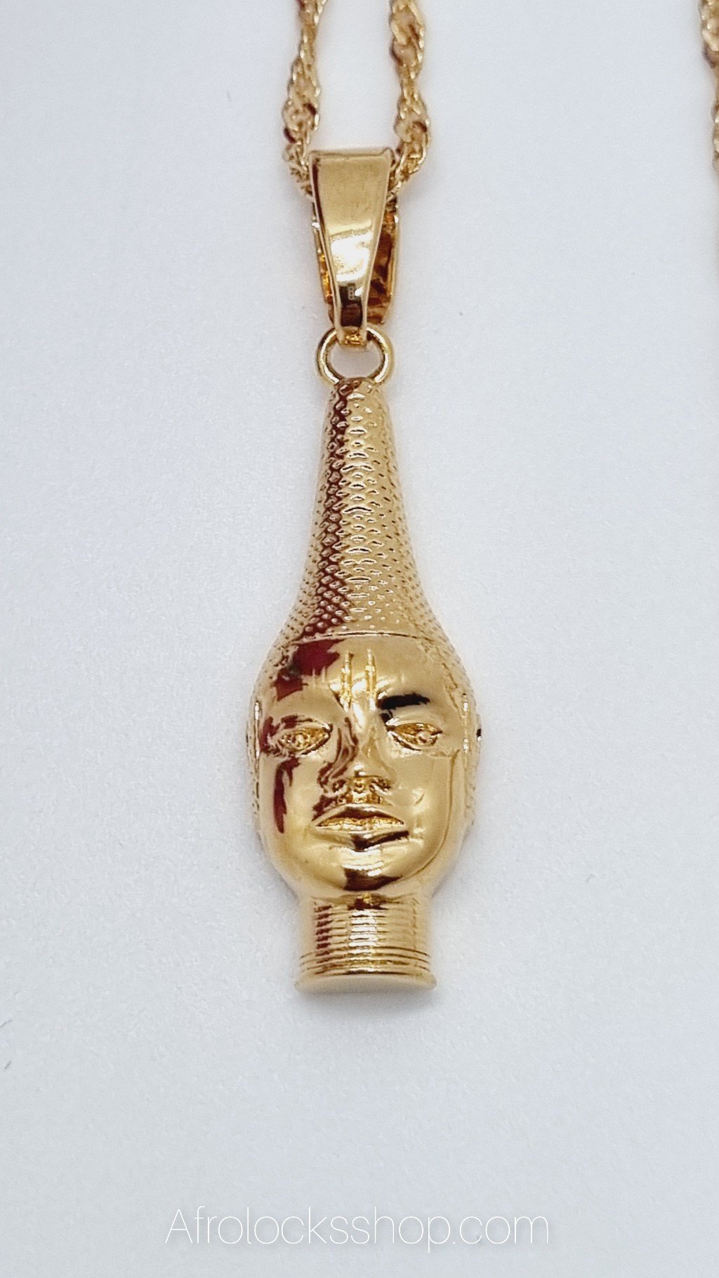 Bijou chaîne couleur or reine africaine Idia-SQ7551452