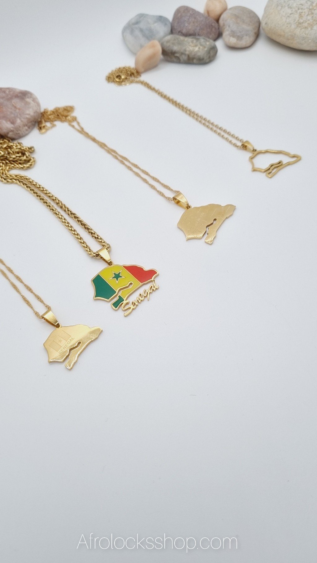 Chaîne Sénégal plaqué or 4 modèles-SQ6051528