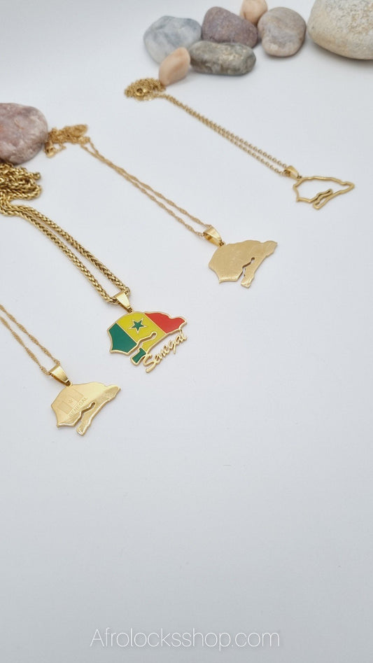 Chaîne Sénégal plaqué or 4 modèles-SQ6051528