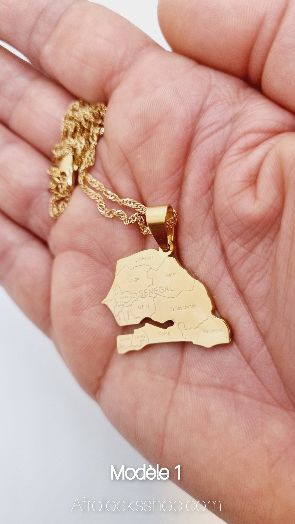 Chaîne Sénégal plaqué or 4 modèles-SQ6051528