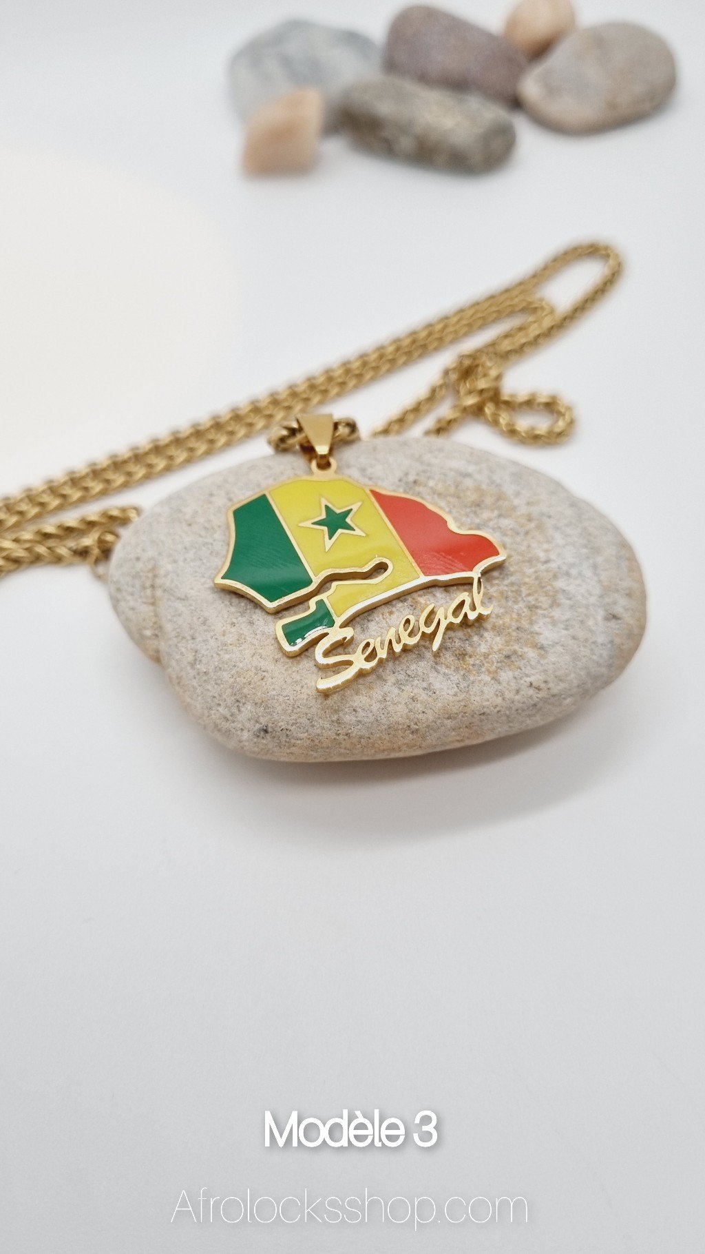 Chaîne Sénégal plaqué or 4 modèles-SQ6051528