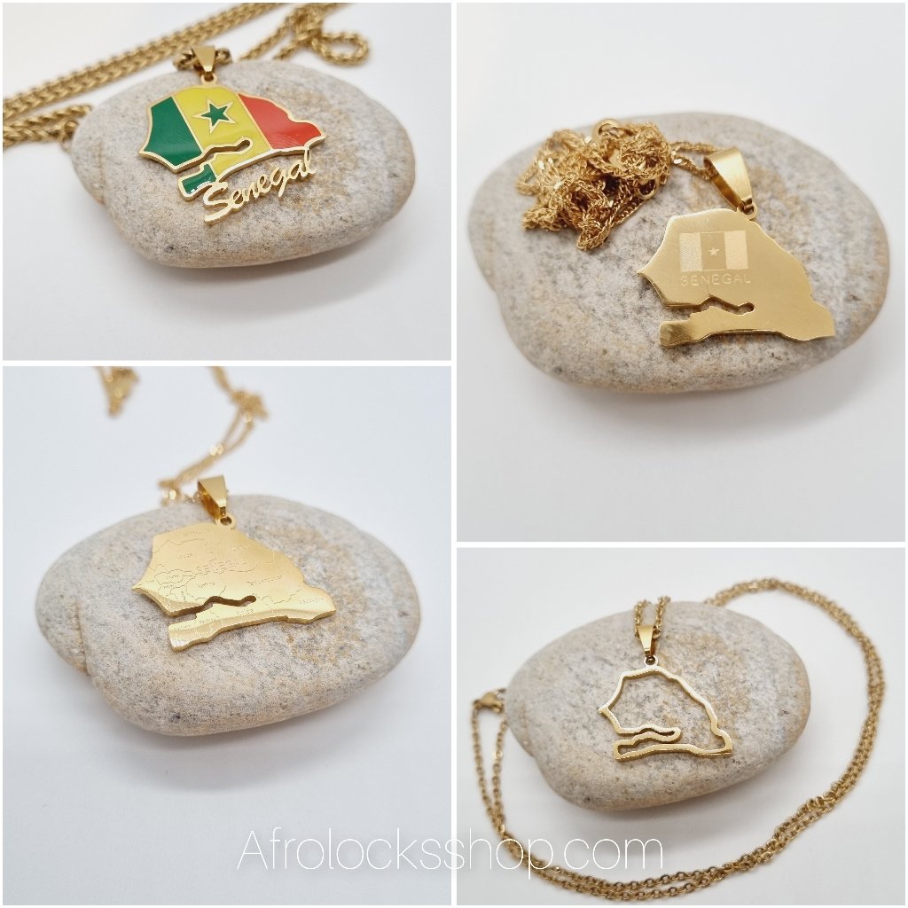 Chaîne Sénégal plaqué or 4 modèles-SQ6051528