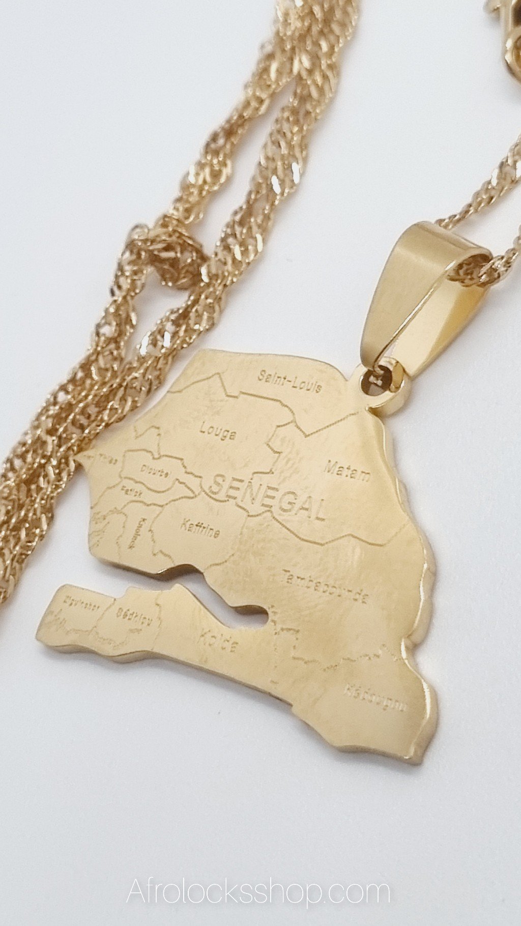 Chaîne Sénégal plaqué or 4 modèles-SQ6051528