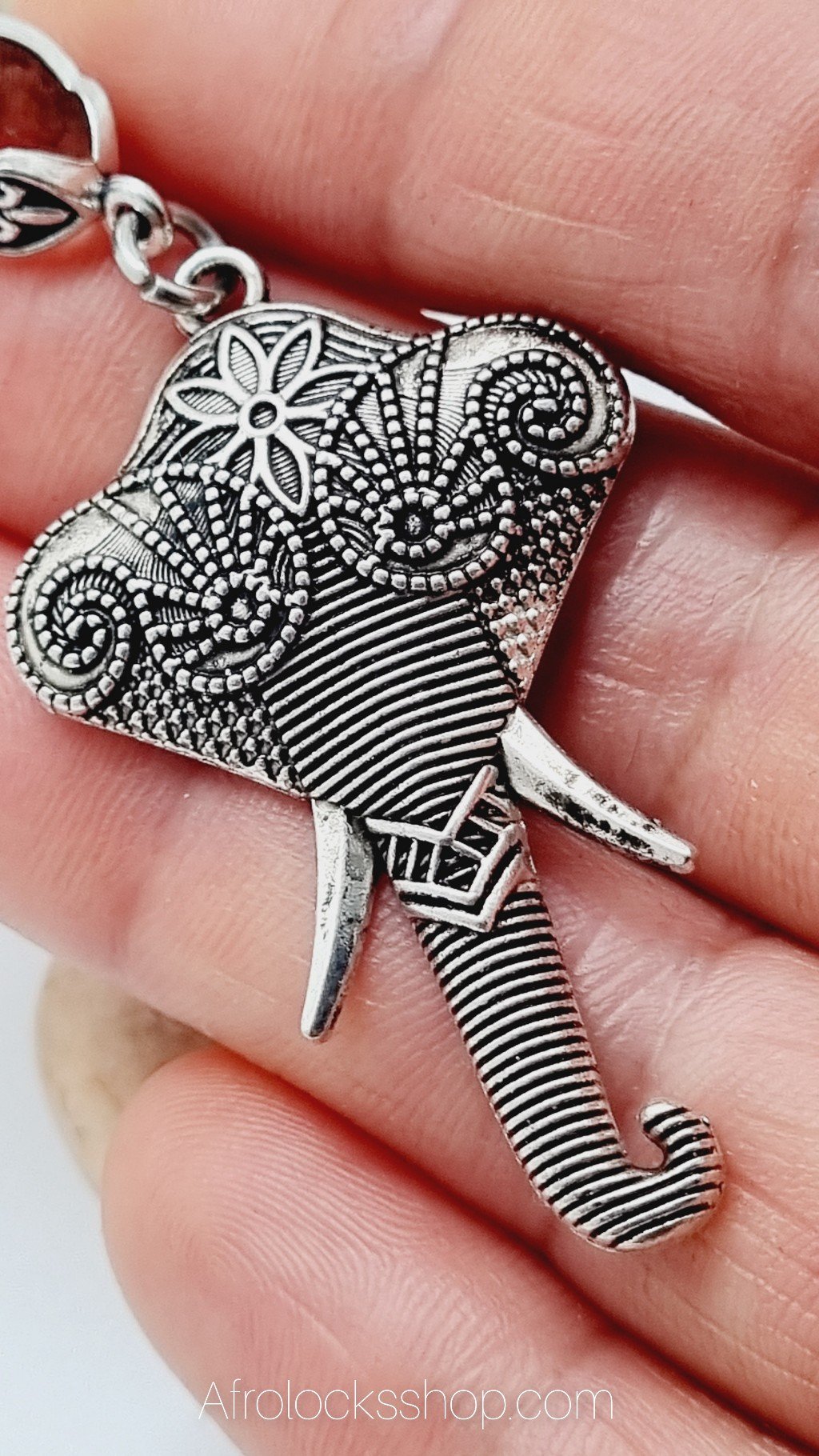 Bijou éléphant microlocks dreadlocks tresses