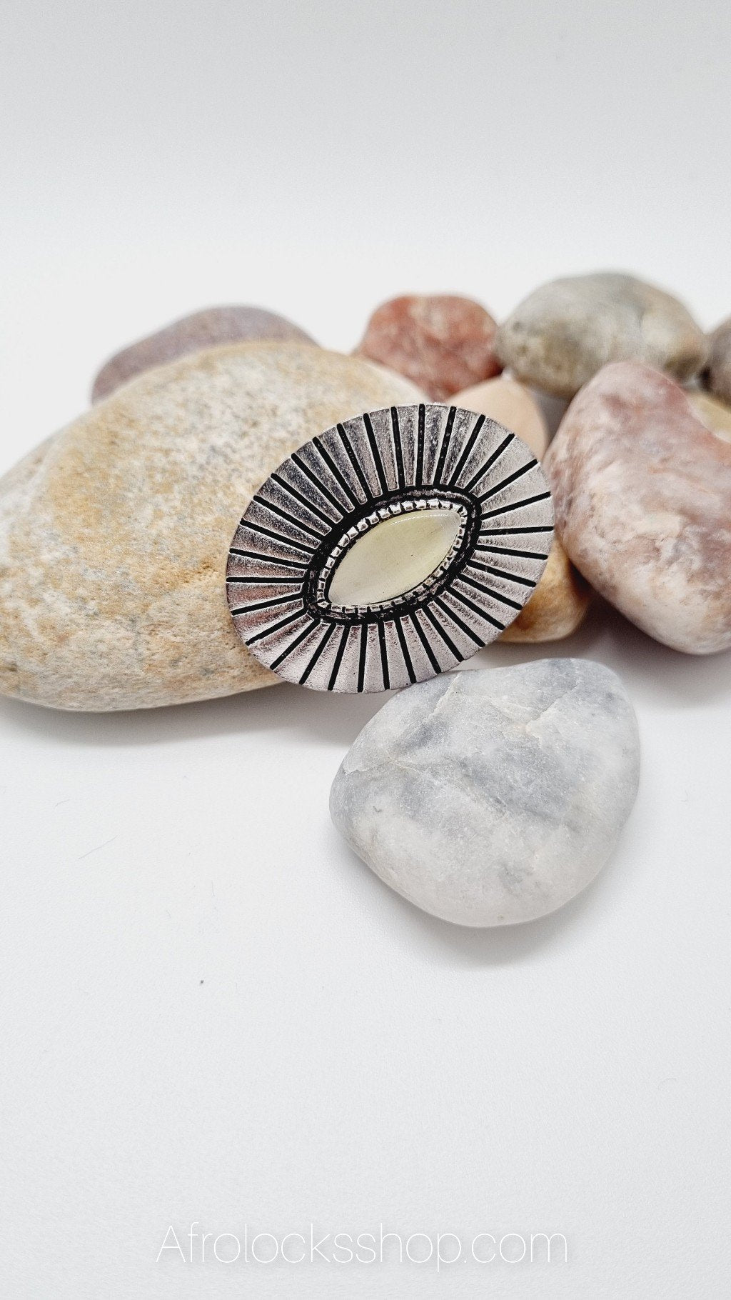 Médaillon pour petites locks et tresses