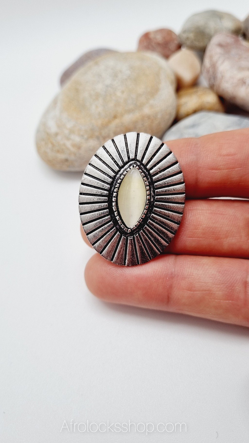 Médaillon pour petites locks et tresses