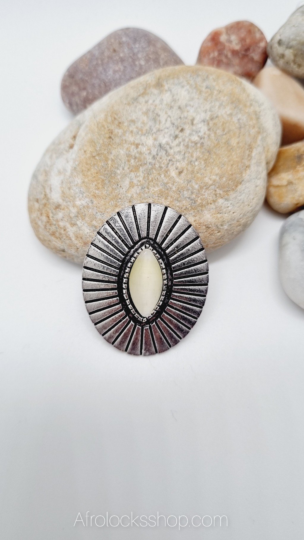 Médaillon pour petites locks et tresses