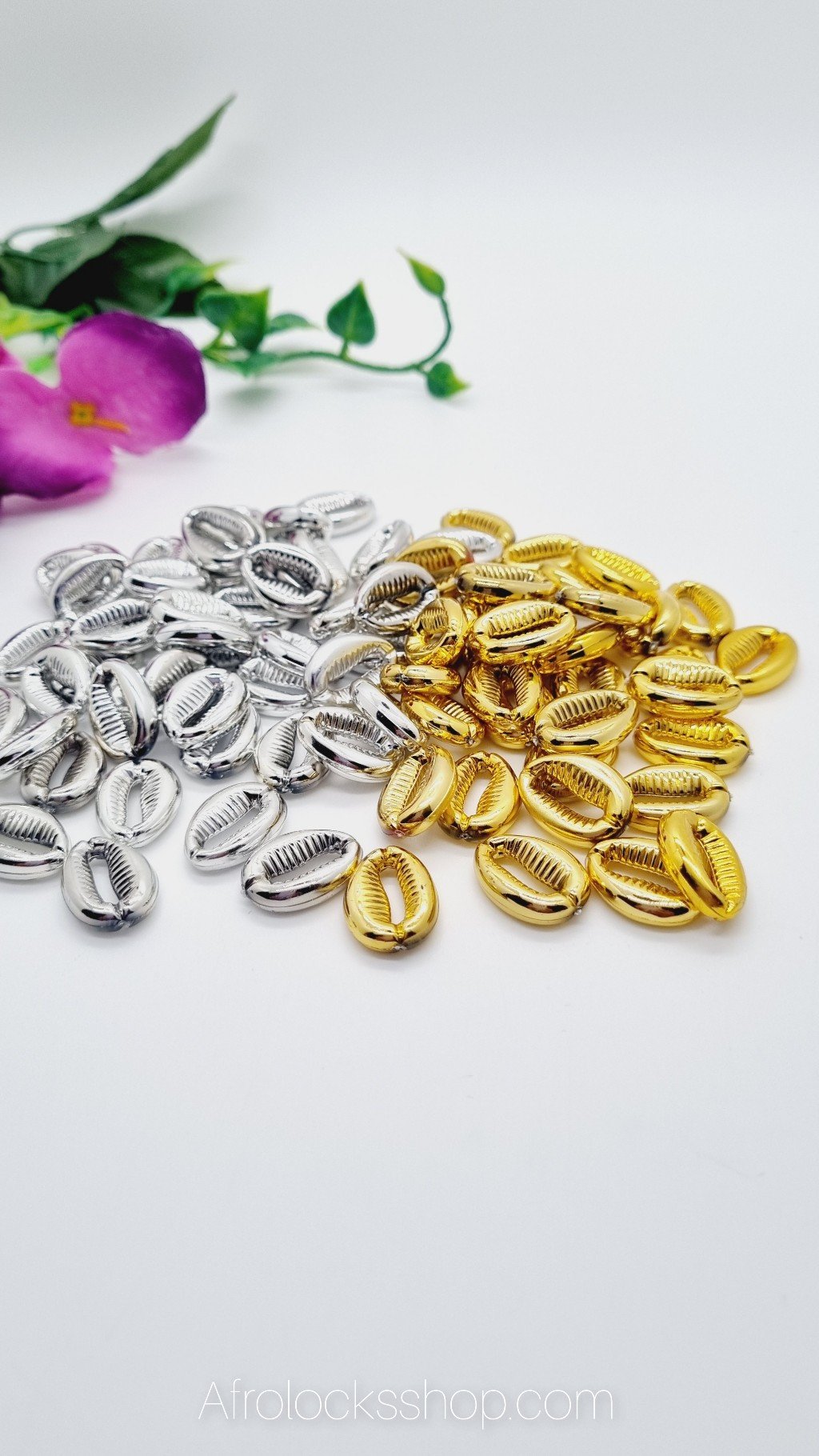 Coquillages cauris fantaisie couleur or ou argent-SQ5082523