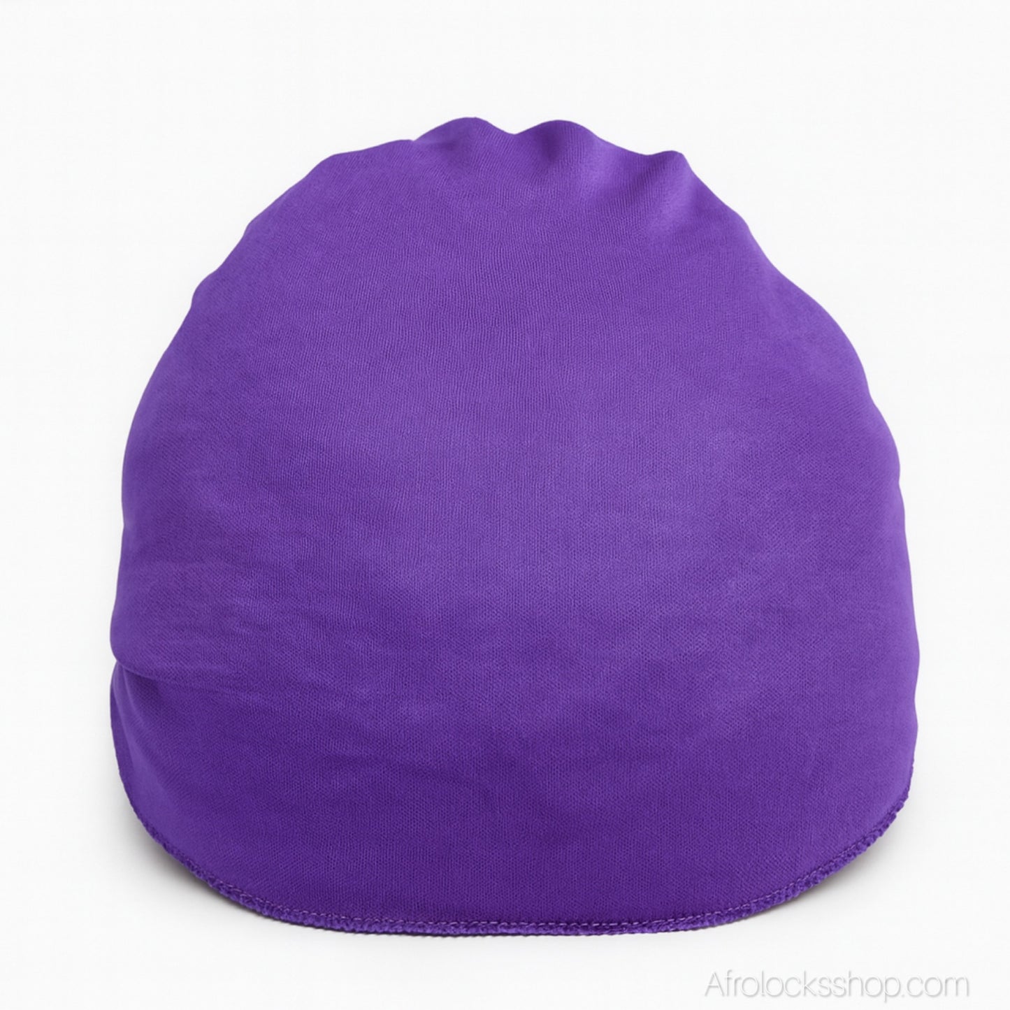 Knotted Wrap en Jersey – Turban à nœud pour locks & tresses (Violet ou Noir)