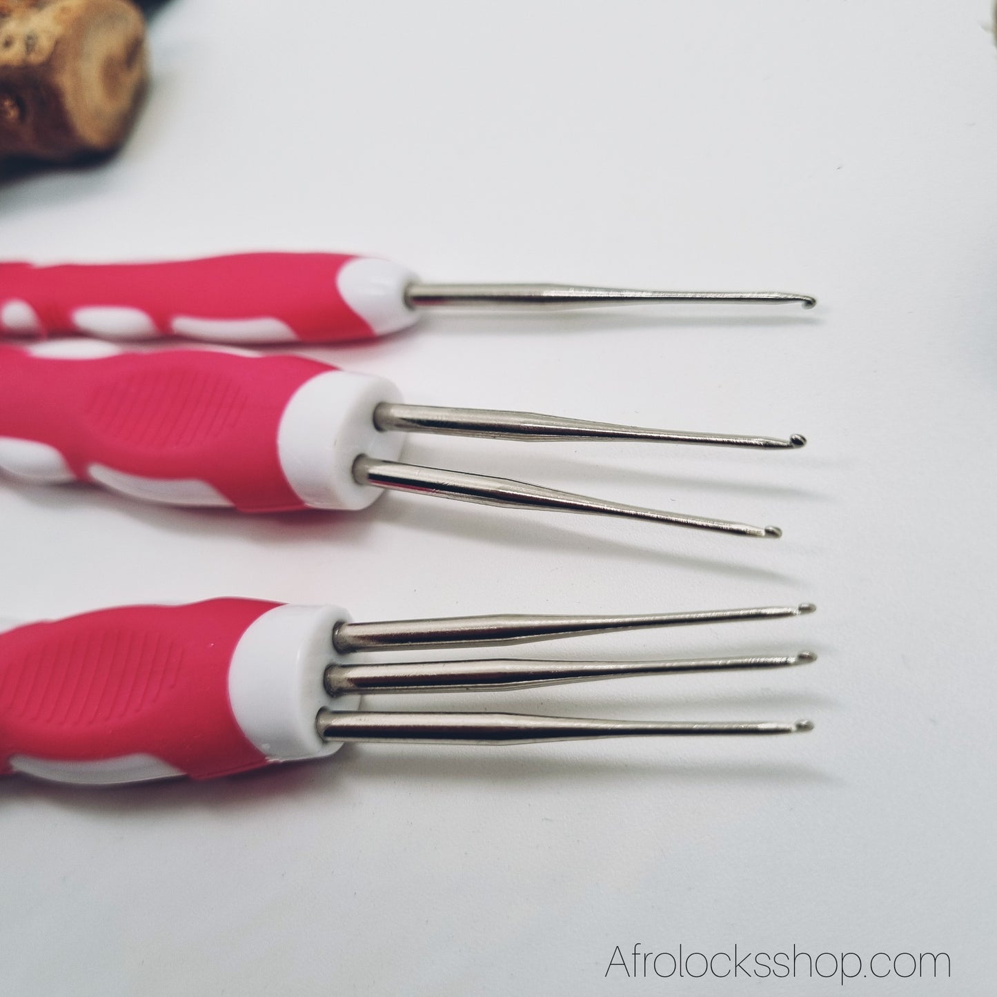 Set crochets pour locks – 0,50 mm (rose) ou 0,75 mm (multicolore), 1/2/3 pointes 🧶