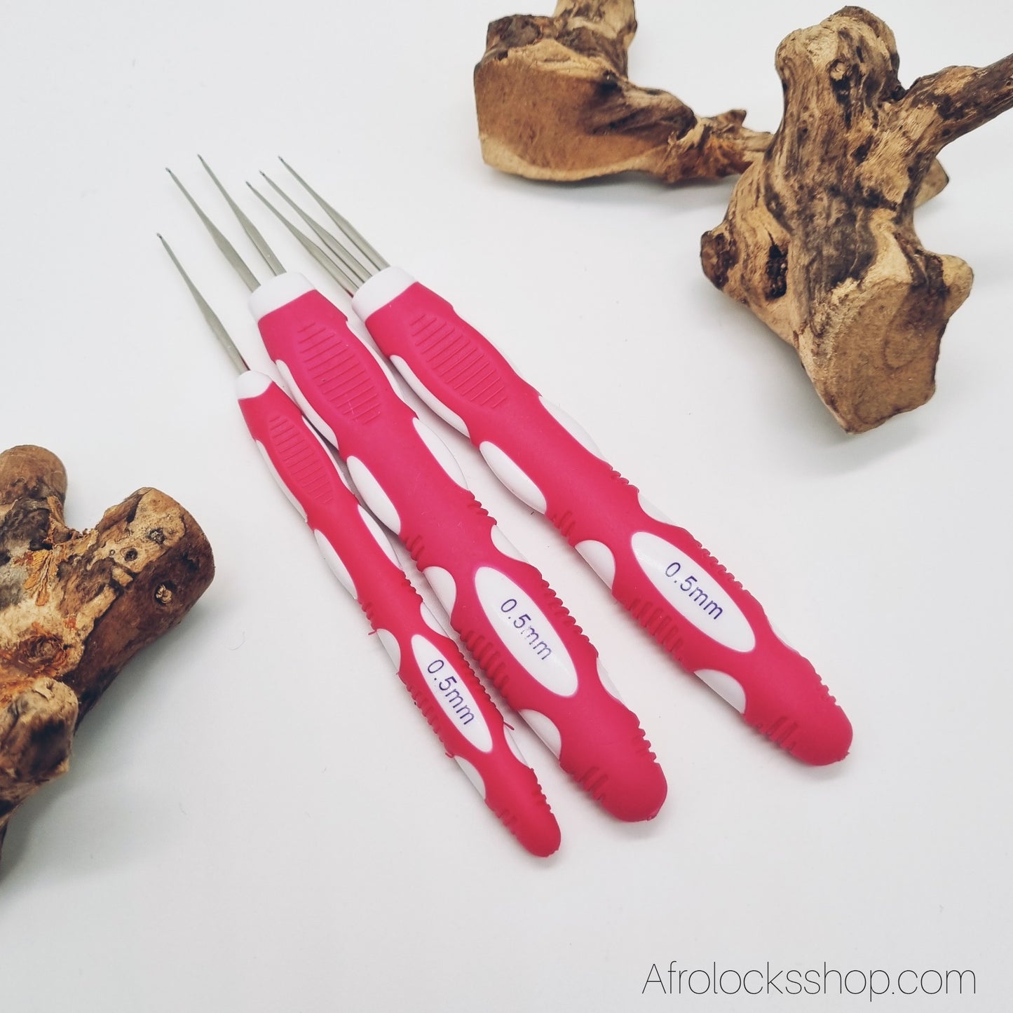 Set crochets pour locks – 0,50 mm (rose) ou 0,75 mm (multicolore), 1/2/3 pointes 🧶