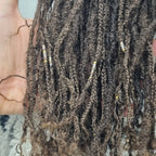 Lot-perles-metal-microlocks - Afro Locks Shop