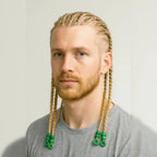 Lot100perlesvert1.4cmtrou7mmtresseslocks4 - Afro Locks Shop