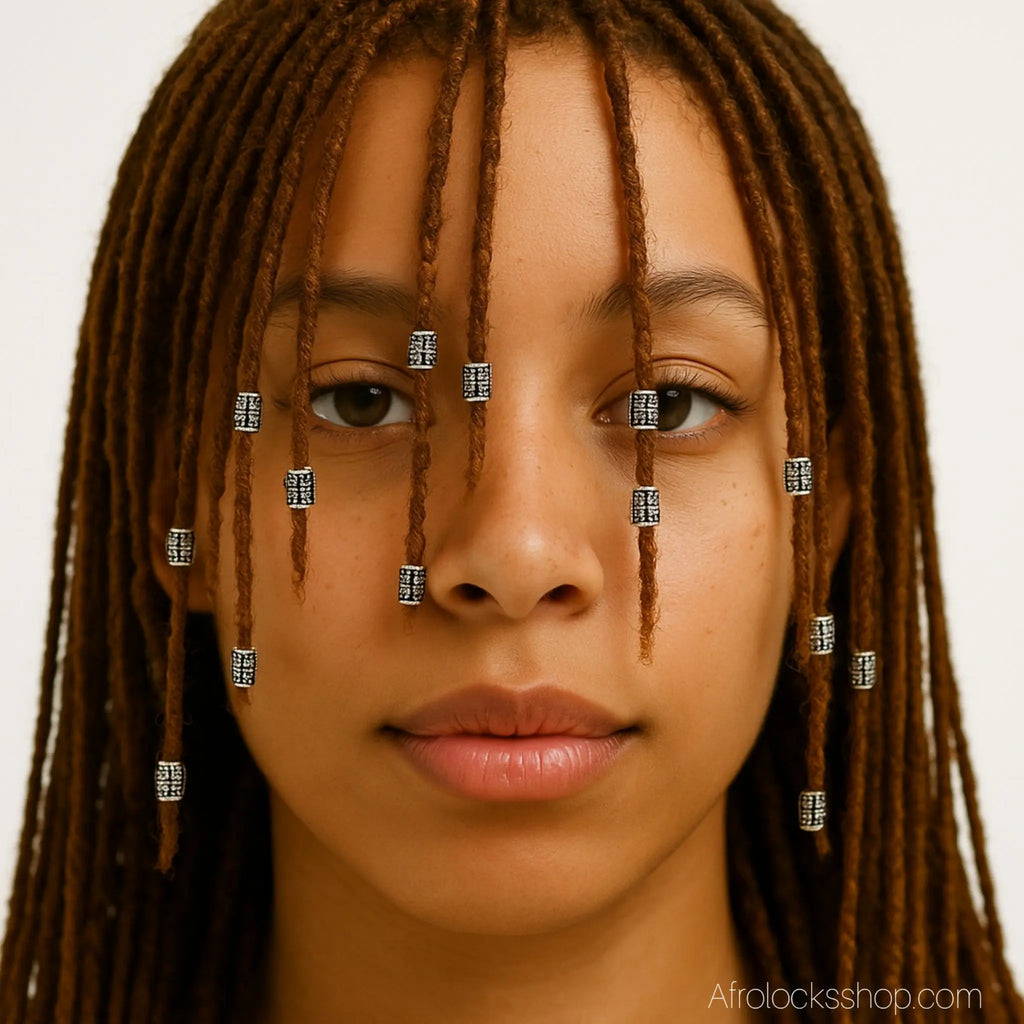 Lot_100_perles_argent_microlocks_petites_locks_2 - Afro Locks Shop