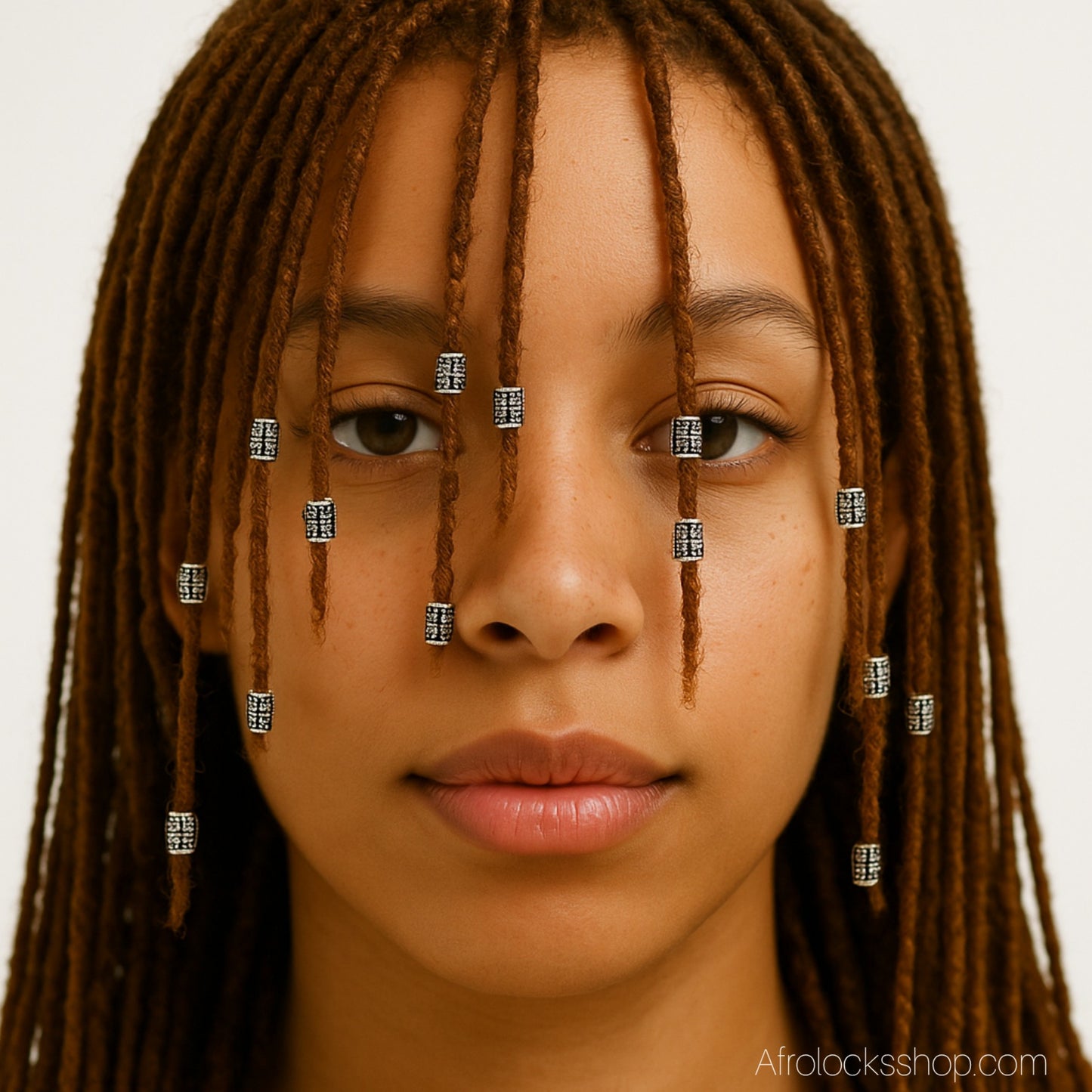 Lot 100 perles “argent tibétain” 6×5 mm – trou 3 mm – finition vieil argent – spécial microlocks