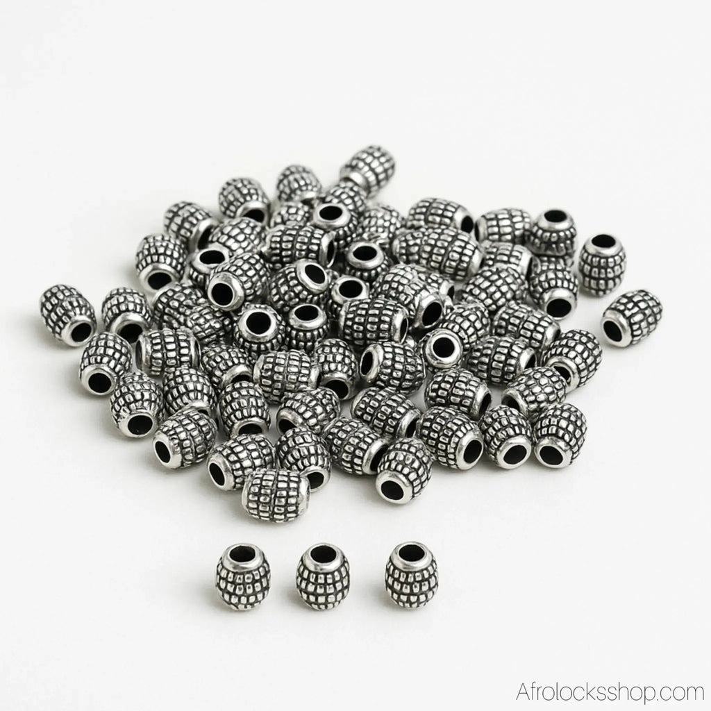 Lot_100_perles_argent_microlocks_petites_locks_4 - Afro Locks Shop