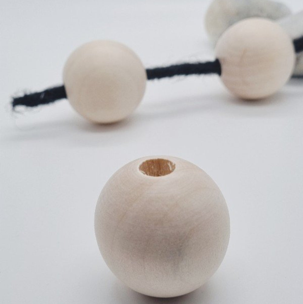 Perle en bois géante hippie dreads