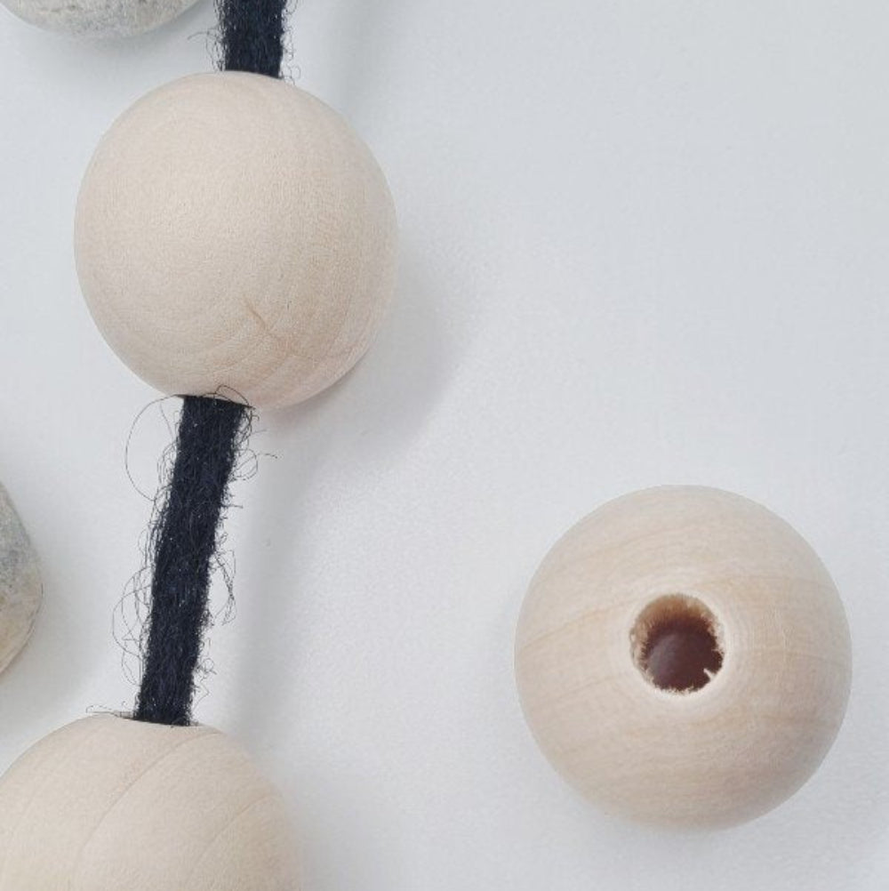 Perle en bois géante hippie dreads