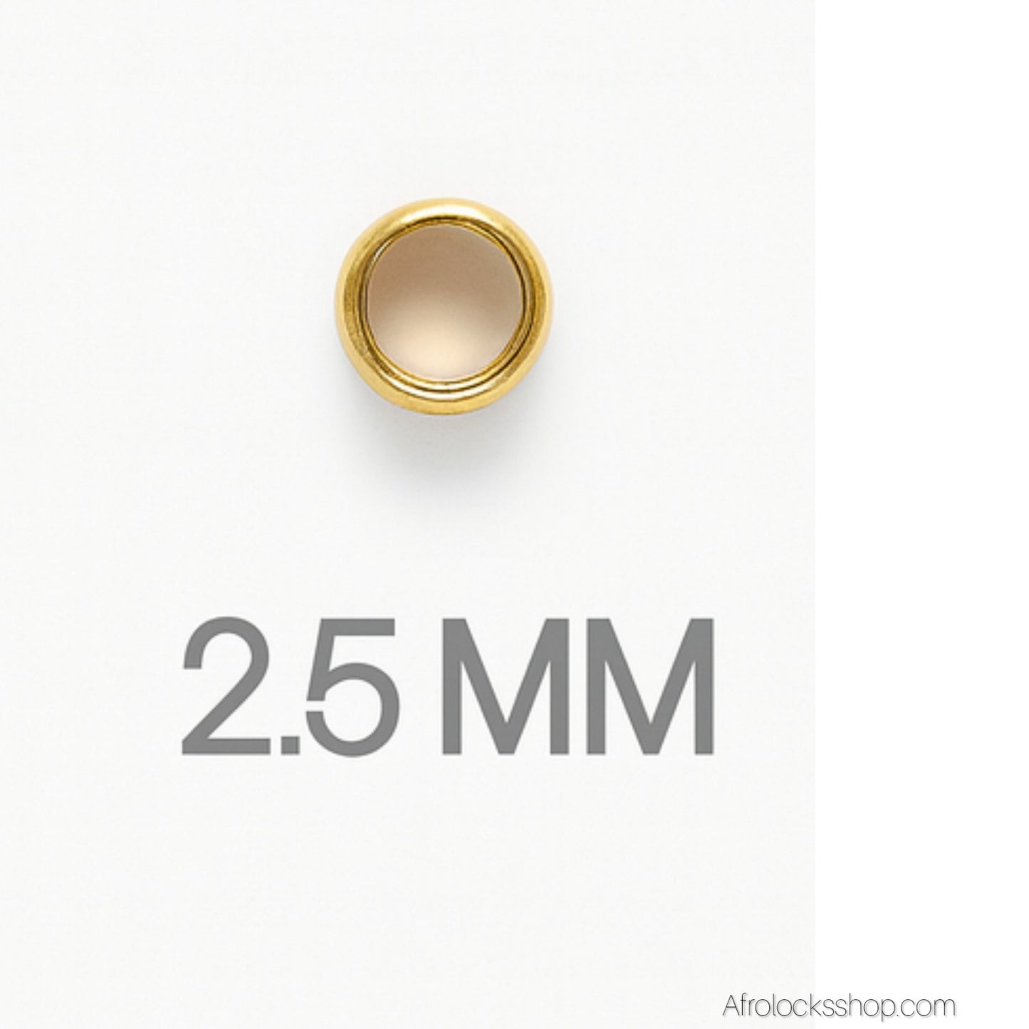 Anneaux premium pour microlocks & Sisterlocks (20 pcs) – inox & dorure épaisse ✨