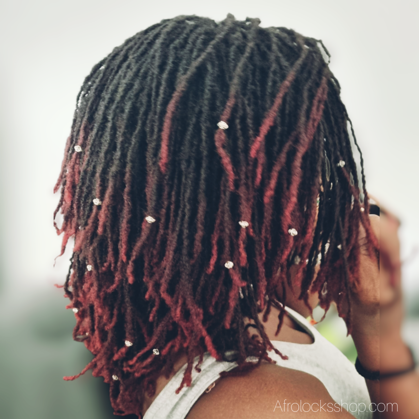 Perles en zinc Ø 6 mm (trou 2 mm) – Lot de 100 – pour tresses, microlocks & sisterlocks