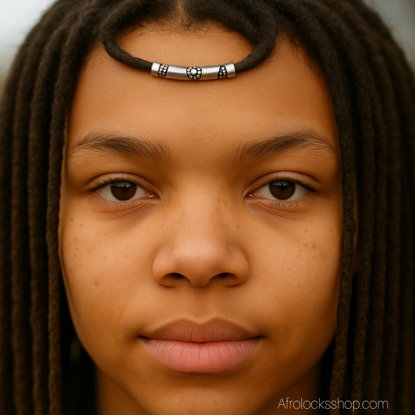 Perles courbées pour Sisterlocks – Lot de 15 tubes zinc argenté 3 cm (trou 2 mm)