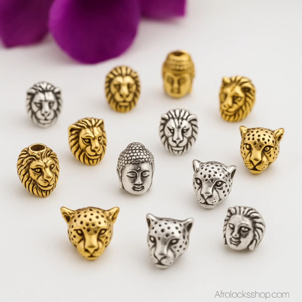 Perles_microlocks_locks_originales_lion_buddha_2 - Afro Locks Shop
