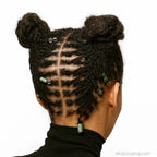 Perles_microlocks_tribales_metal_vert_bronze_5 - Afro Locks Shop