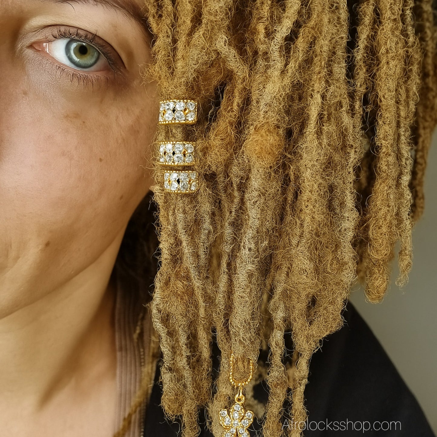 Perles Strass 5×7 mm (trou 2 mm) – Lot de 20 ✨ Doré ou Argenté