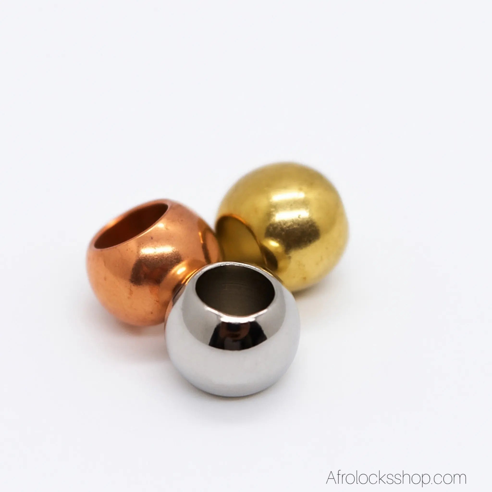 Perlesmetalpourmicrolockslocksargentorrose3 - Afro Locks Shop