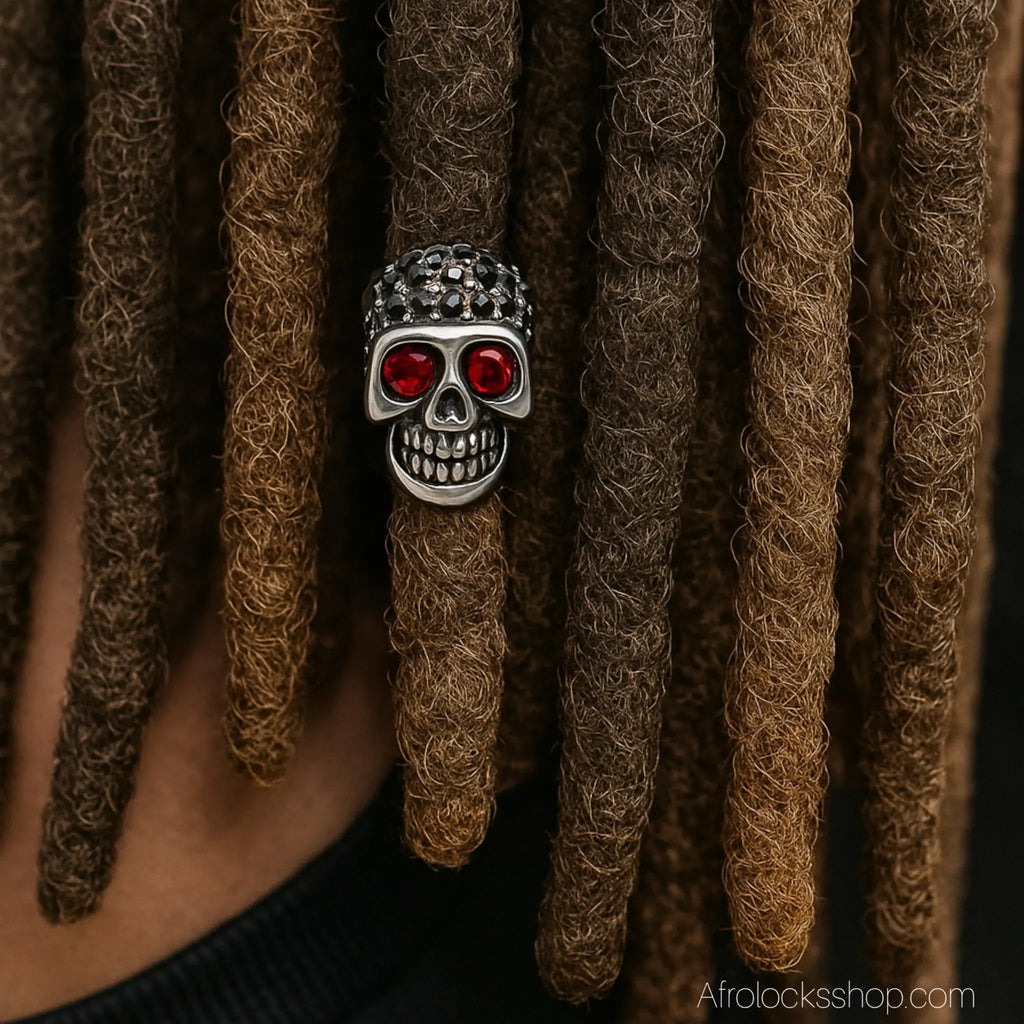 Perletetedemortskullacierinoxydablestrass1 - Afro Locks Shop