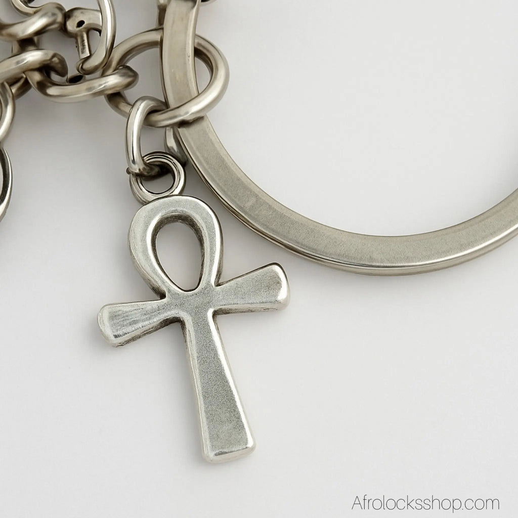Porte_cles_egyptien_croix_ankh_nefertiti_horus_2 - Afro Locks Shop