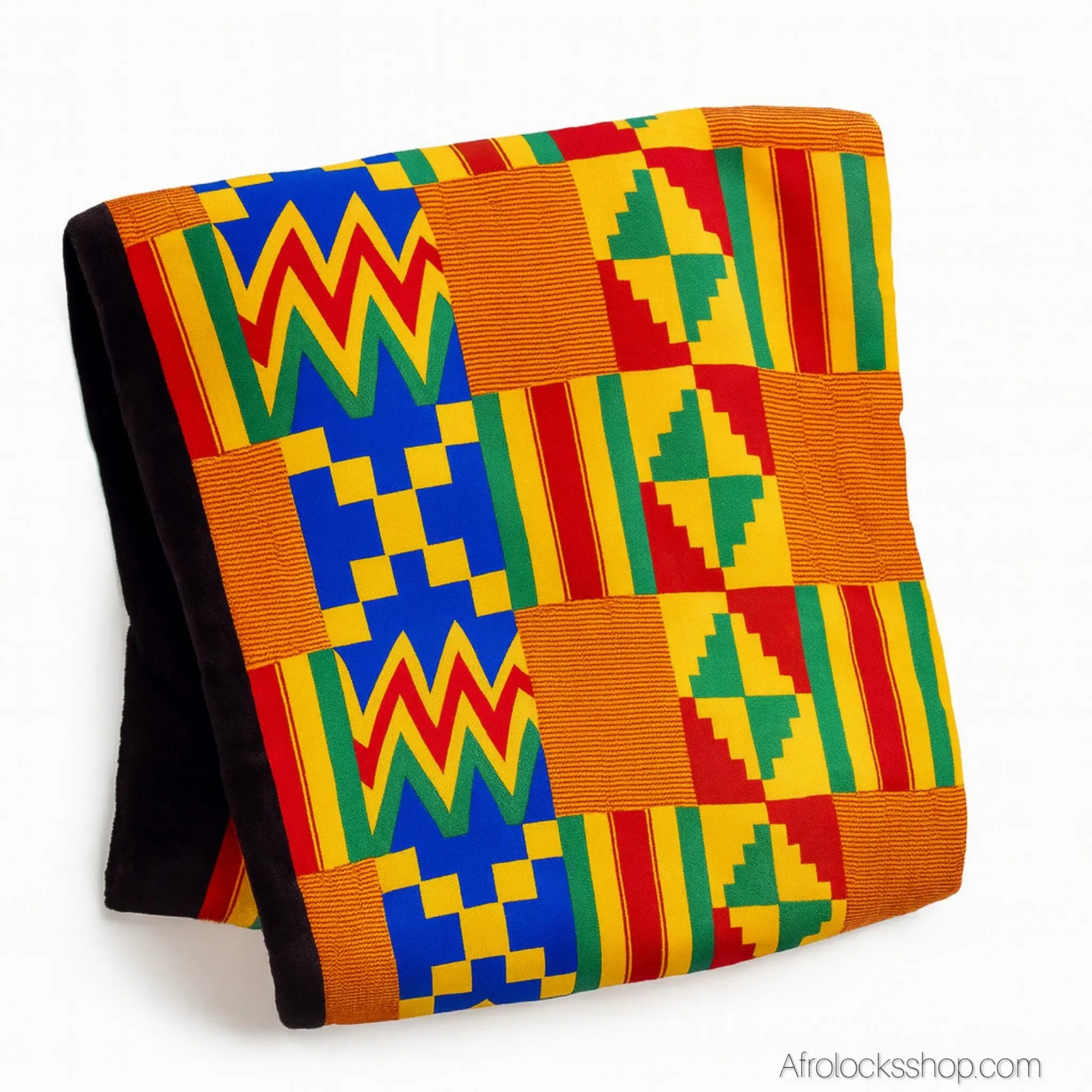 Snood_hiver_fourrure_et_imprime_wax_africain_2 - Afro Locks Shop