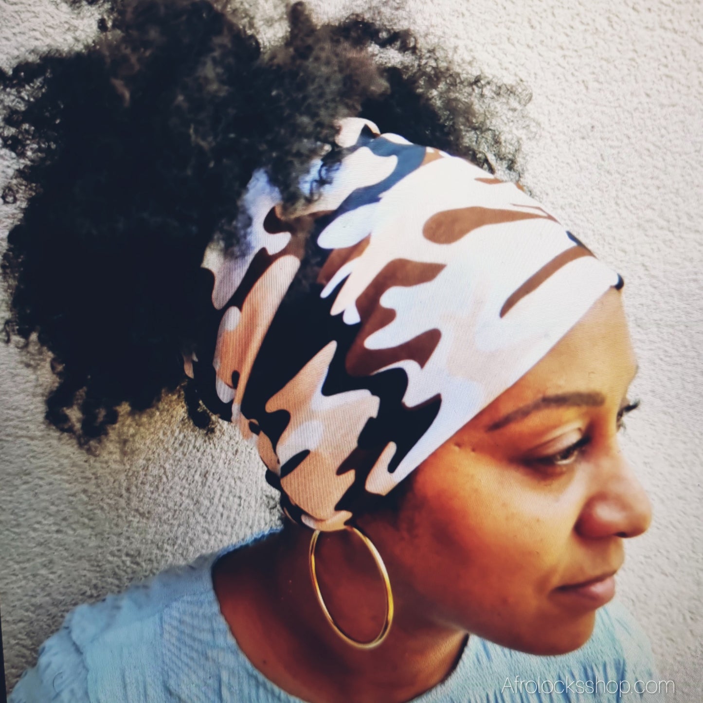 Turban tube camouflage – respirant & multiposition (25×50 cm) – séchage rapide