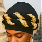 Turban_torsade_africain_pret_a_porter_noir - Afro Locks Shop