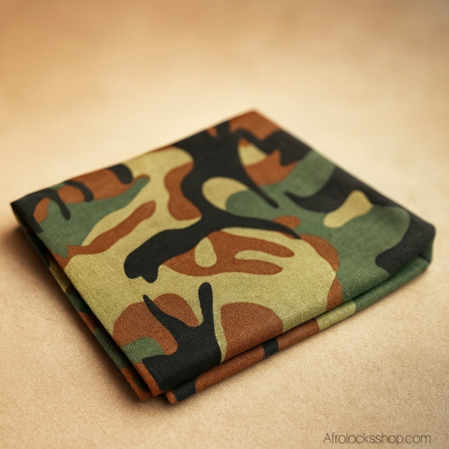 Turban tube camouflage – respirant & multiposition (25×50 cm) – séchage rapide