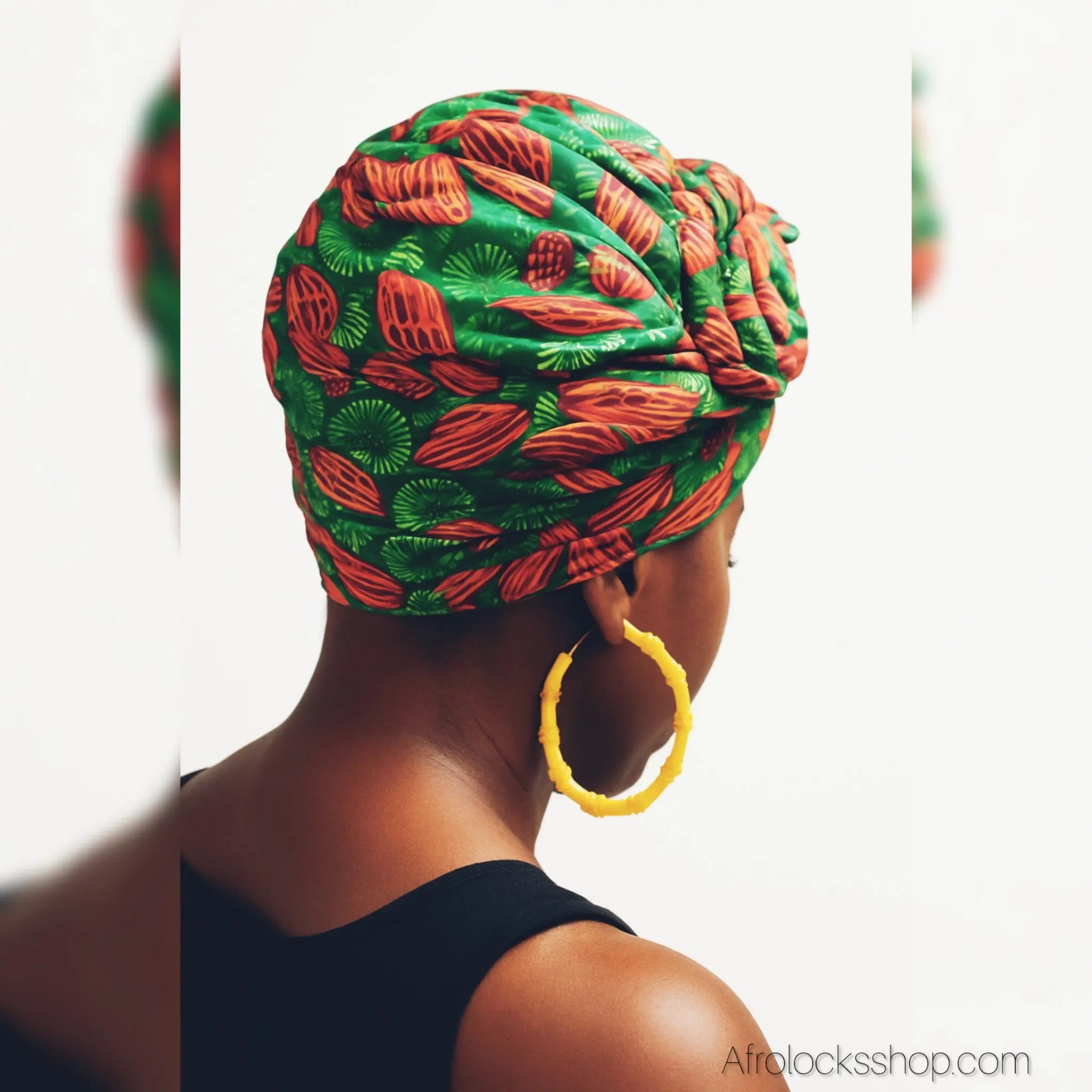 Turbanpreattachefleurspirale9 - Afro Locks Shop