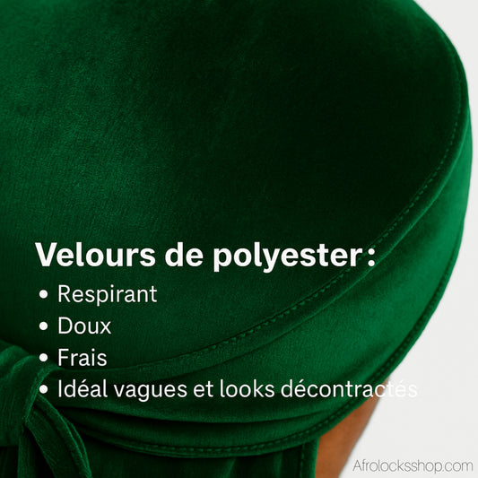 Durag en velours de qualite