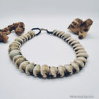 bijou-africain-collier-cauris-brut - Afro Locks Shop