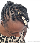bijoux-sisterlocks-enroule-dore-cauris - Afro Locks Shop