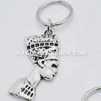 Egyptian queen Nefertiti inspired silver hair jewelry charm for locs or braids