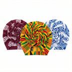 bonnet-turban-fleur-pre-attache - Afro Locks Shop