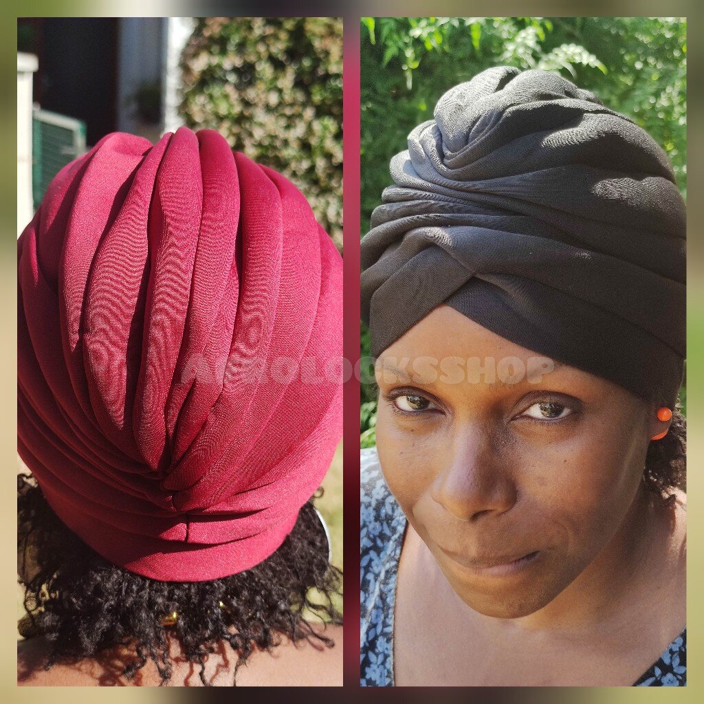 Bonnet plissé rétro pin up-SQ8041110