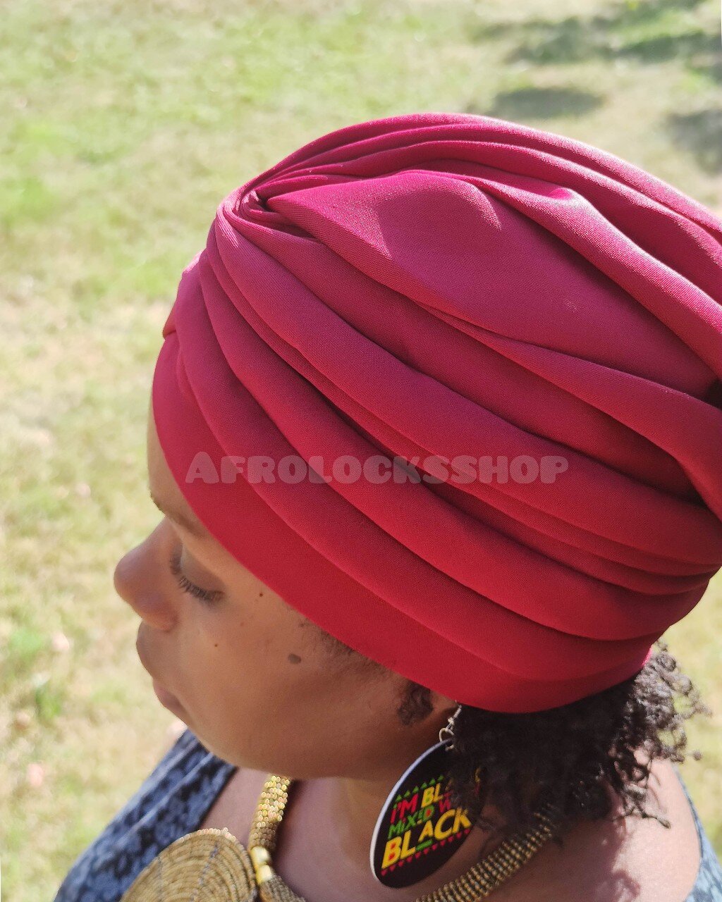 Bonnet plissé rétro pin up-SQ8041110