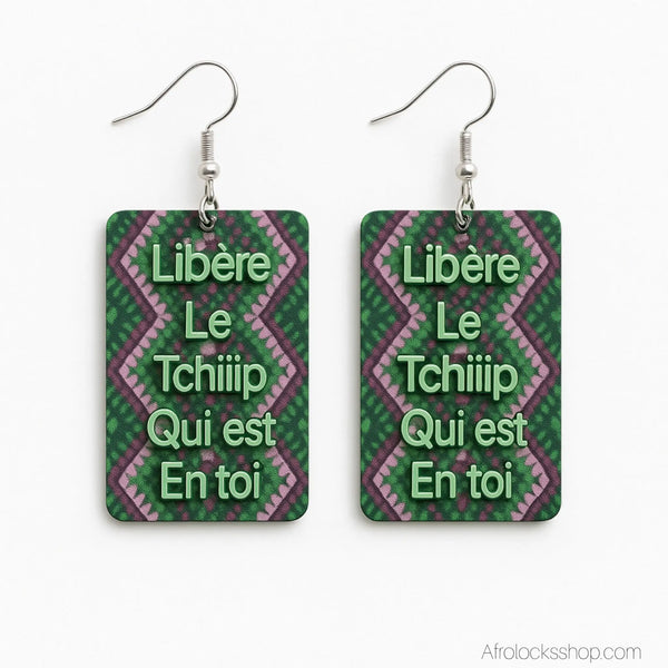boucles-d-oreilles-imprime-wax-tchiiip - Afro Locks Shop