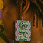 boucles-d-oreilles-imprime-wax-tchiper - Afro Locks Shop